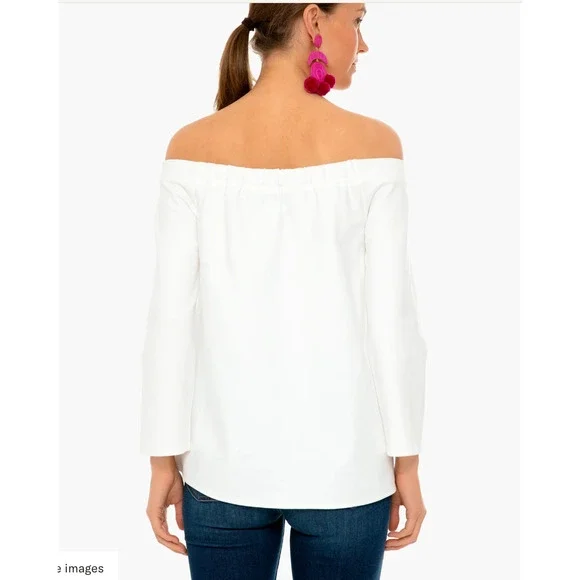 Tuckernuck White Off-Shoulder Blouse - Picture 7 of 8